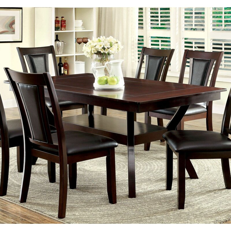 Red Barrel Studio Nevaeh Extendable Solid Wood Dining Table | Wayfair